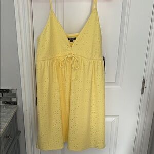 Yellow Eyelet Sundress